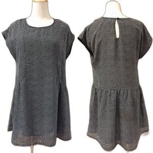 Band of Gypsies Mini Dress Loose Fit B&W Urban Outfitters